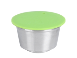 Cápsula de café reutilizável em aço inox para Dolce Gusto, 40ml, verde | S/MARCA