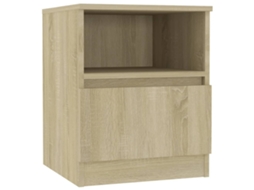 Bed Cabinet, Bed Cabinets Vidaxl Marrom Madeira Processada (n/a)