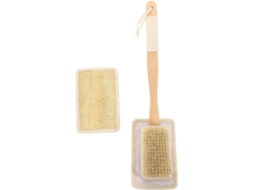 Escova De Banho Bucha Natural Com Cabo Longo E Design Aproximado, 2-unidades, Esfoliação Das Costas, Escova Ecológica