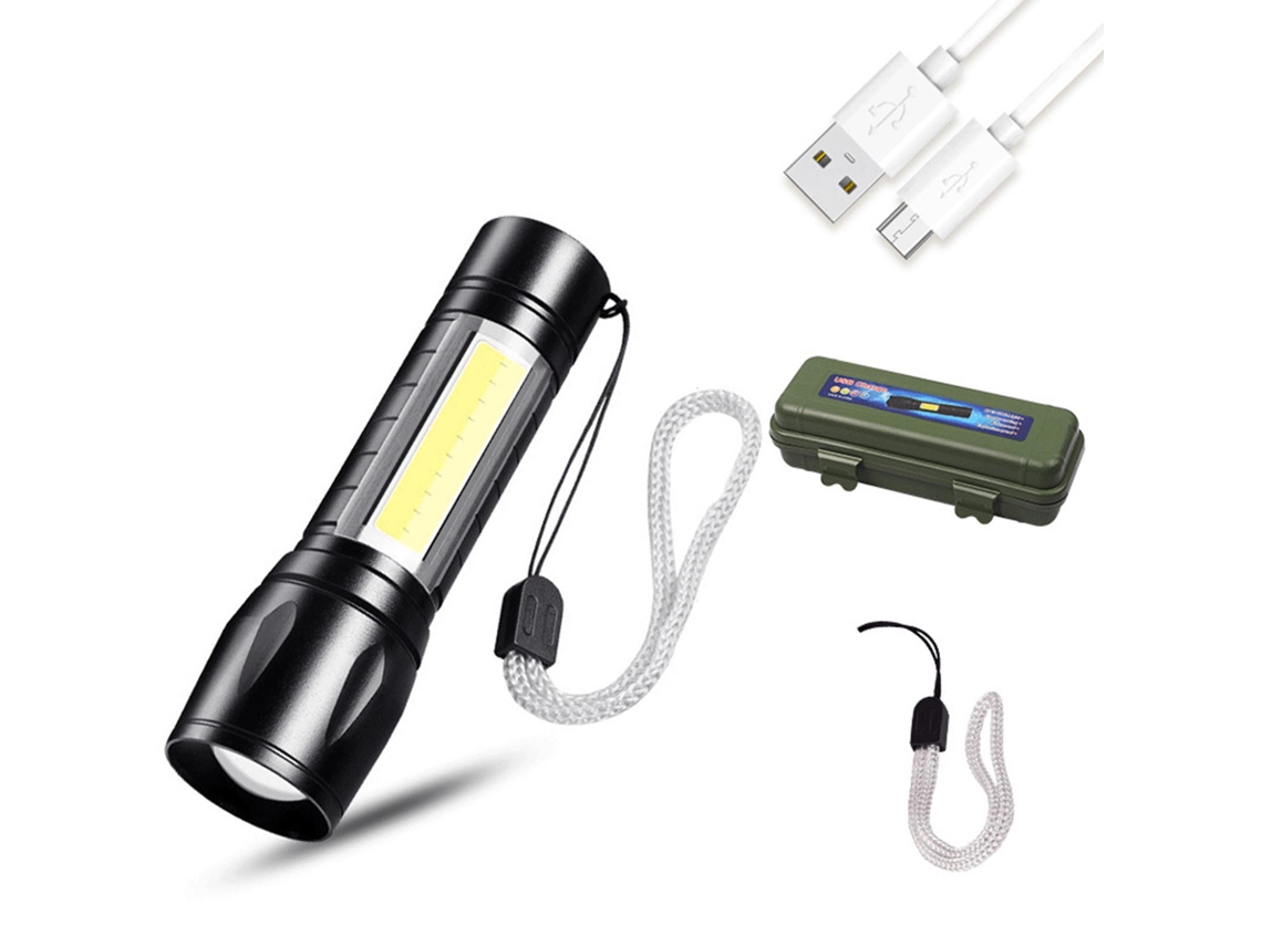 2026 linterna Portátil 10w de Alta Luz Recargable Usb Compacta Ligera para Iluminación Al Aire Libre