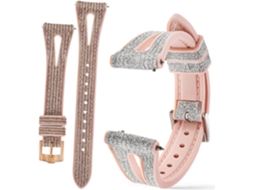 2 Pulseiras De Relógio Com Glitter Em Formato Gota D'água,