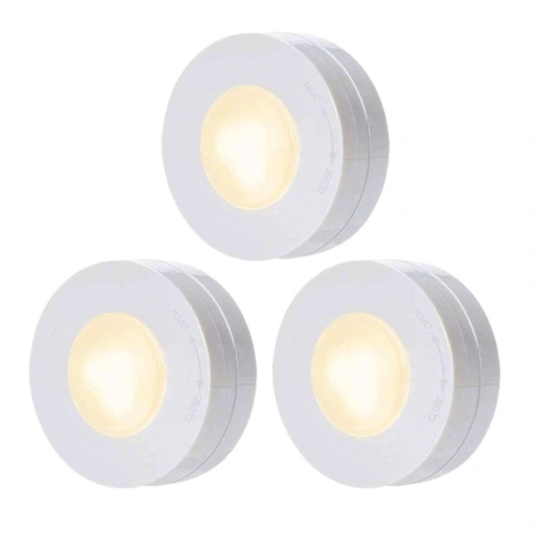 Conjunto de Luzes Led Sem Fio com Controle Remoto para Armários, Vitrines e Guarda, Roupas. Luz Branca BRILVIBERA