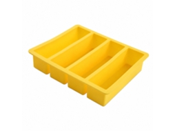 Bandeja Retangular De Silicone Para Cubos Gelo, Molde Cozinha, Reutilizável