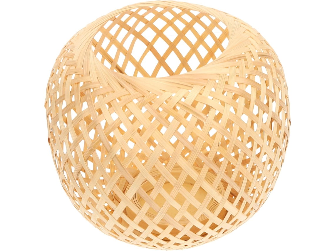 Capa De Bambu Para Luminária Pendente De Interior