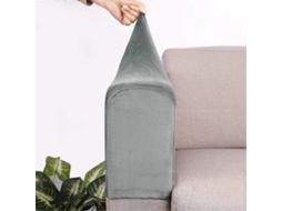 Rebe 2 Capas para Reposabrazos de Sofá Protectores de Material Premium Color Gris para Hogar, Oficina Y Tienda