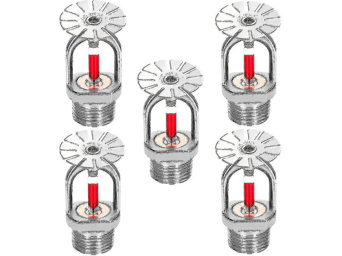 5 Cabeças De Sprinkler De Incêndio 3/4 Polegadas, Tipo Pendente, 155 Spray Para Baixo, Latão 68