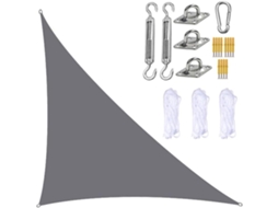 Toldo Jardim de Sombra Impermeável Uv Block Canopy com Cabos e Fermos D para Pátios Exteriores