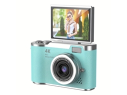 Câmera Digital 4k Hd Com Tela De 2,4 Polegadas Azul Brilvibera