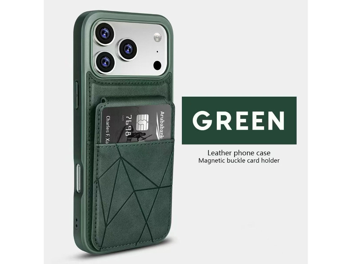 Capa Para Celular Samsungsung/capa De Couro/porta-cartões (2 Em 1)verde Escuro - Samsung S22