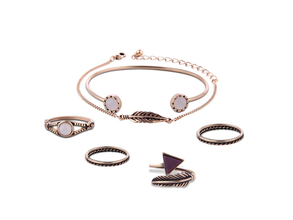 Conjunto De Joias De Penacho Acesso Rápido Aparência Elegante