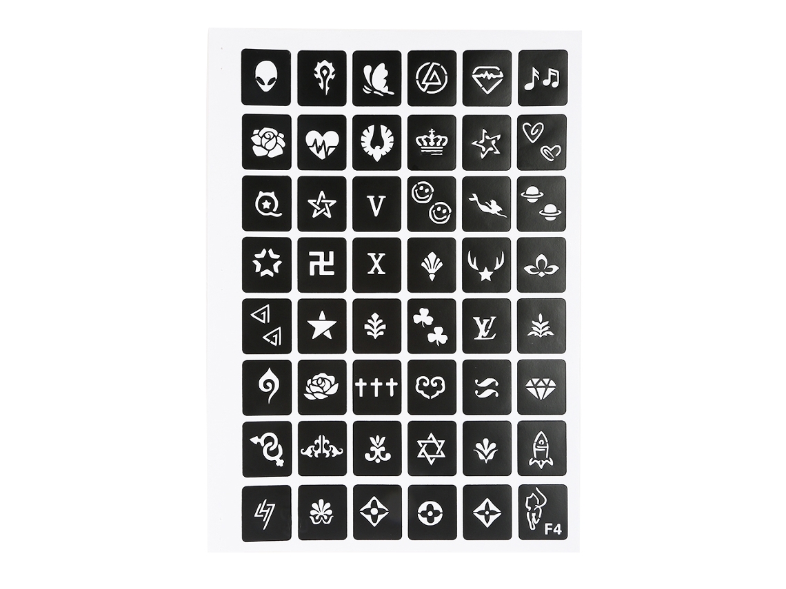 Estênceis De Tatuagem Pequenas (395 Padrões, Design Oco) Eoocoo