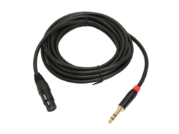 Aetheria cavo Xlr Fêmea para 1/4 Polegadas 6.35mm Trs Jack Equilibrado Microfone 5m/16.4ft