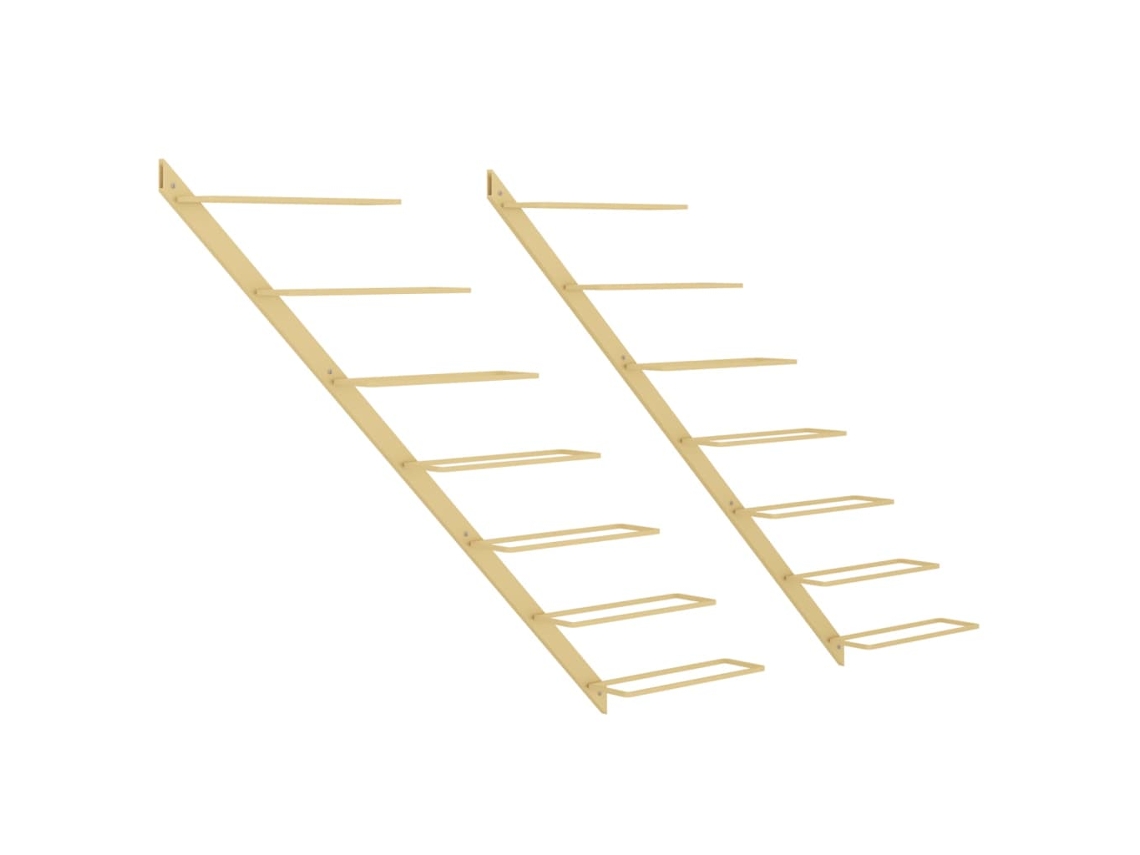 Wine Rack, Wine Racks Vidaxl Ouro Metal (n/a)