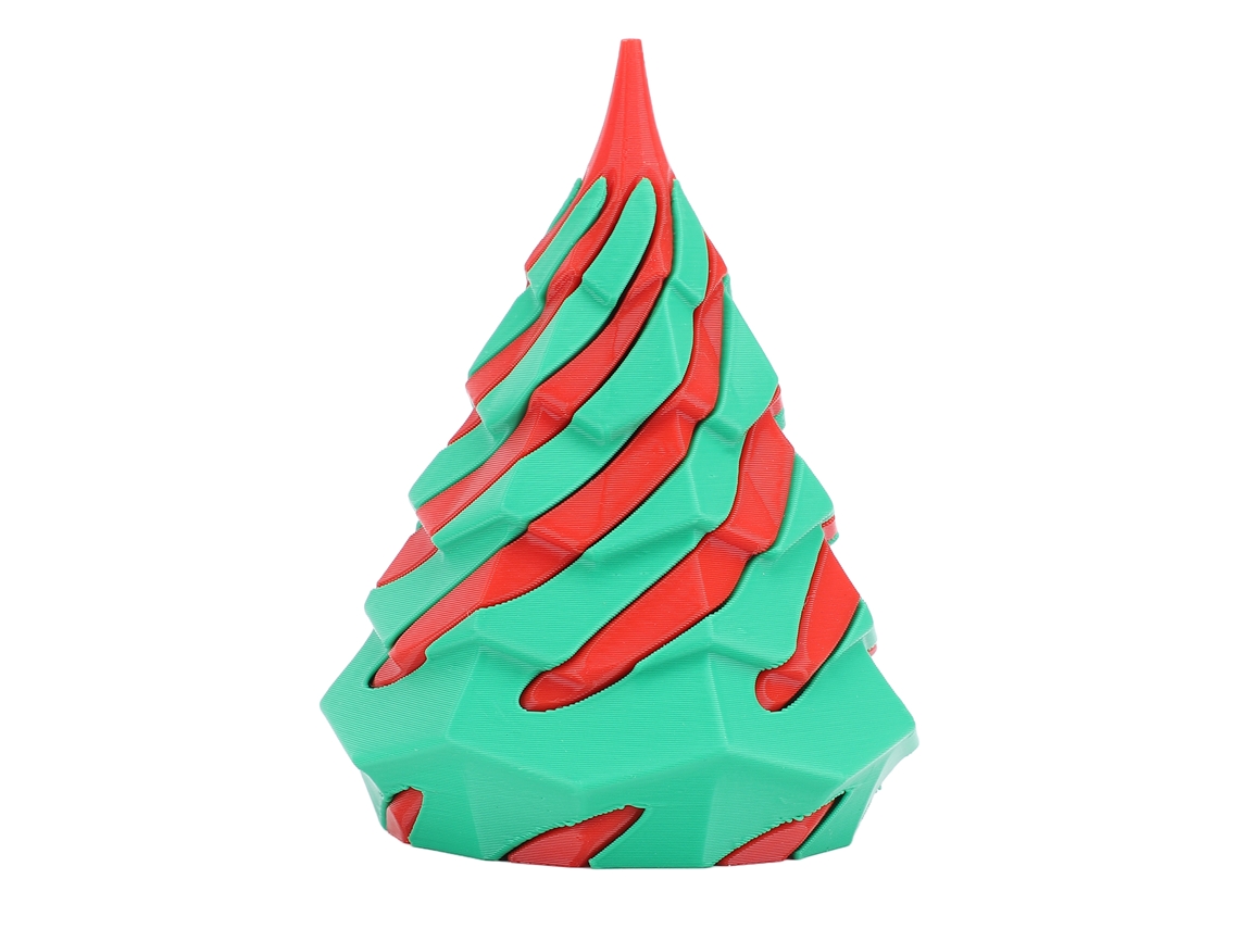 Brinquedo Cone Espiral 3d Impresso Vermelho Verde