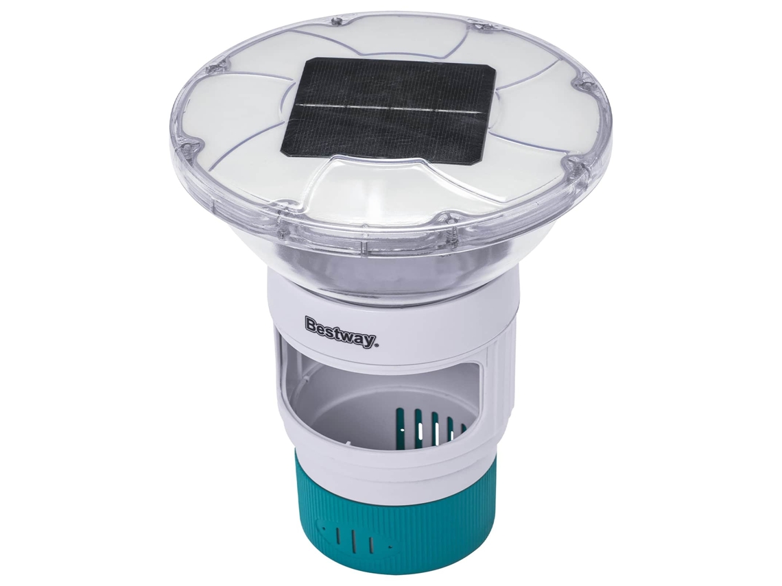 Conjunto 1 Luz Solar Para Jardim Bestway Branco Policarbonato (ø 7,6 Cm)