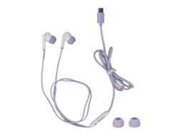 Fones de ouvido com controle de fio intra auriculares, graves potentes, microfone, compatíveis com celulares EOOCOO