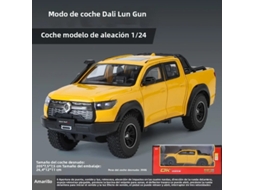 (amarelo) Miniatura De Suv Great Wall Motors Gwm Cannon Poer Em Escala 1:24, Feita Em Metal Fundido.