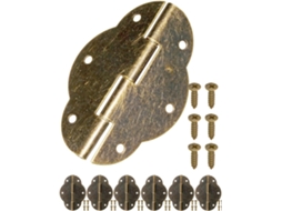 Conjunto De 6 Dobradiças, Acabamento Em Bronze Antigo, Para Armários, Portas, Cômodas E Gavetas, Estilo Retrô, 56 X 42 Mm