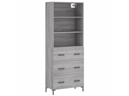Guarda-roupa alto em madeira Sonoma Cinza, exclusivo da Maison (69,5 x 34 x 180 cm)