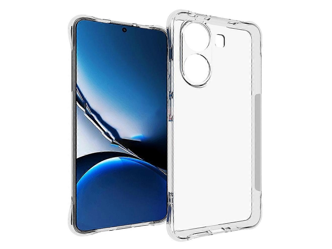 Capa Tymei Para Xiaomi Poco X7 Pro 5g / Redmi Turbo 4 5g Com Quatro Cantos, À Prova De Choque, 1,5 Mm, Transparente