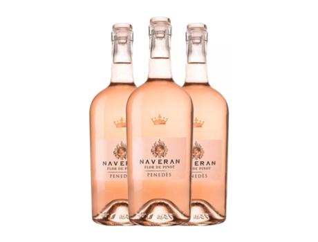 Vinho rosé NAVERAN Flor de Pinot Pinot Preto Penedès Jovem (0.75 L - 3 Unidades)