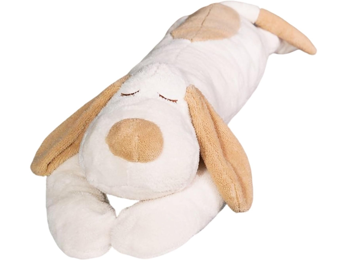 Almofada Peluche Cão Deitado 70cm - Amarelo - Eifson