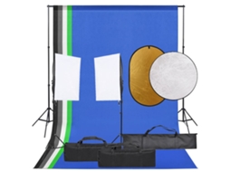 Photo Studio Kit, Photo Studio Kits Vidaxl Preto Aço (n/a)