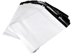 100 Peças Sacs Expédition Plastique Blanc Épais Autoadesivos Étanches E Resistentes Para Colis Postaux Et