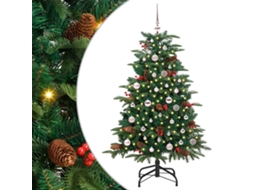 Vidaxl Árvore De Natal Artificial Verde 150 Cm Pvc, Metal E Plástico