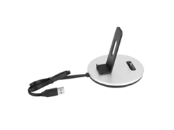 Suporte de Mesa EOOCOO com interface Type C, carregamento rápido e doca de fio