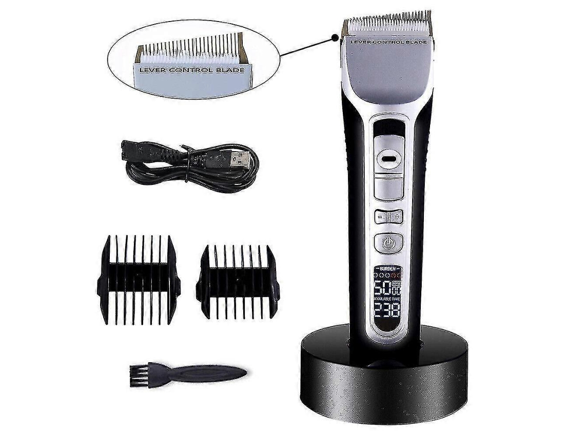 Aparador De Cabelo Profissional Com Display Digital E Ajustável