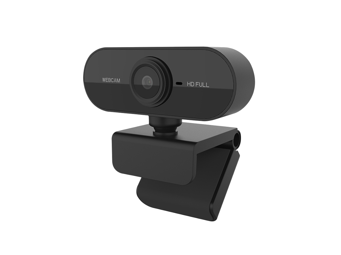 Webcam Hd 1080p Mini Para Computador Com Microfone, Lente Hd, Sensor Cmos, Cabo Usb 120 Cm