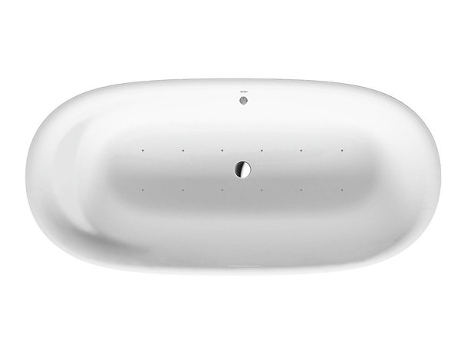 DURAVIT Whirlpool Cape Cod 1855x885 mm, independente, uma inclinação traseira, painéis sem costuras, estrutura, ralo, acessório transbordamento, A