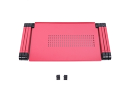 Mesa Para Laptop Em Liga De Alumínio, Dobrável, Ajustável, Rosa Brilvibera