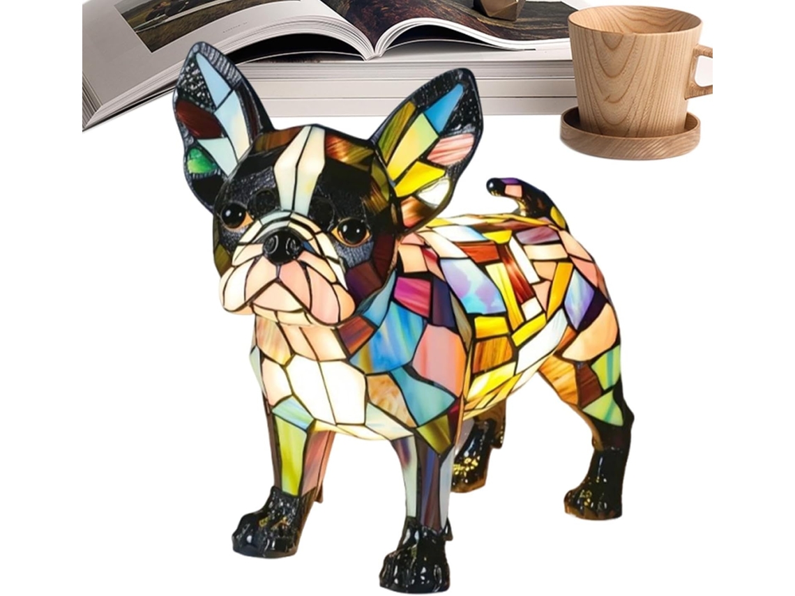 Abajur De Mesa Led Em Formato Cachorro, Luminária De Ambiente Artística Com Tema Canino