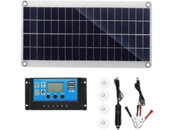 Kit de Painel Solar BRILVIBERA 300 W 12 V com carregador de bateria e controlador 10 a 60