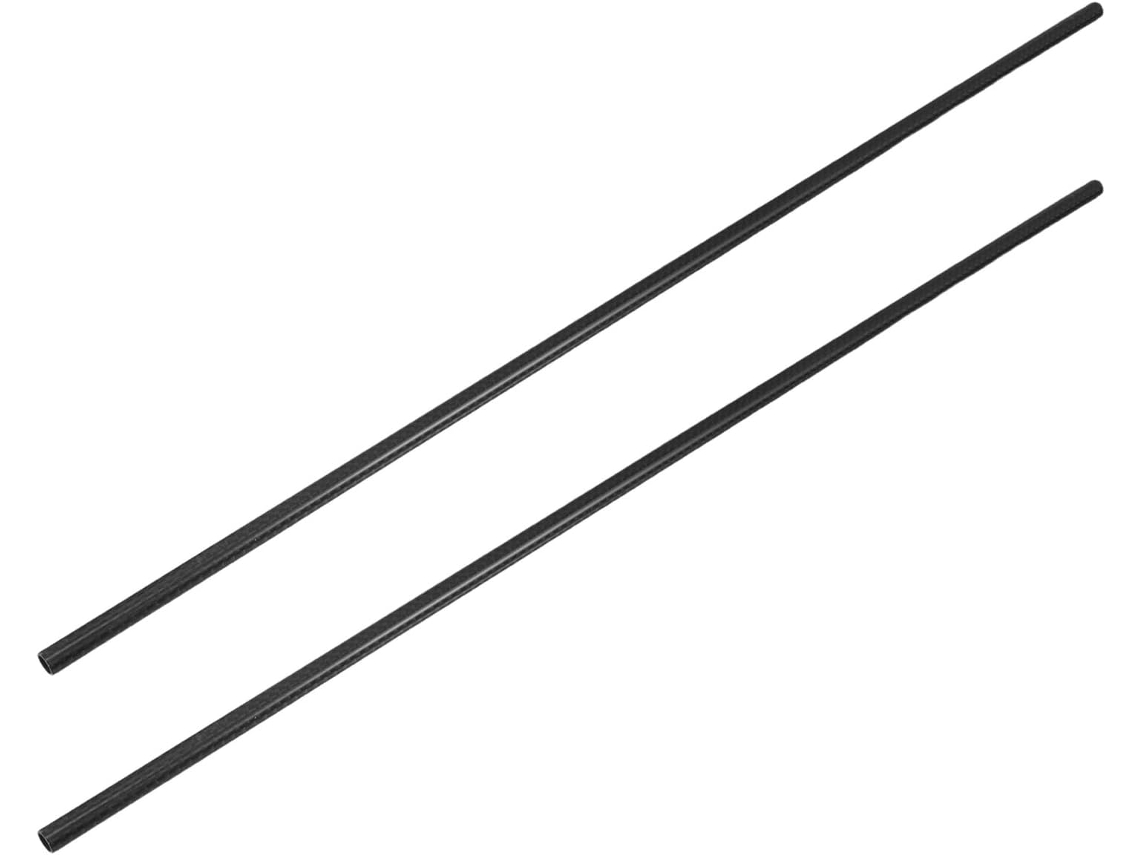 Tubo De Carbono 3k De Alta Resistência, 8x6mm, Textura Trançada, Oco E Leve, 2 Peças De 50cm Para Projetos Industriais,
