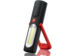 Lanterna De Acampamento Ledcob, Viva Voz, Oficina, Emergência, Com Suporte Ajustável E Base Magnética Olysi Shop (vermelha)