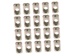 Kit De 20 Porcas Ranhuradas M6 X 15mm Holibanna Para Conectores Móveis, Peças De Reposição, Cavilhas Transversais Para