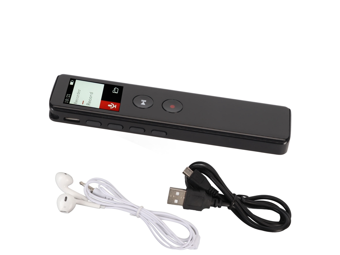 Gravador Digital EOOCOO (bateria Interna Bluetooth 5.0)