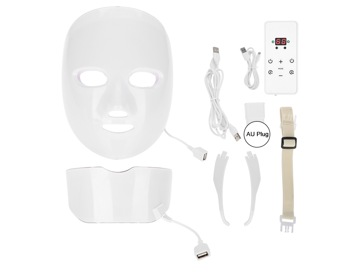 Máscara Led Facial Anti-rugas Anti-acne Rejuvenescimento