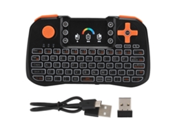 Teclado Sem Fio Tz10 Com Touchpad, Mouse E Controle Remoto Portátil. Mini Teclado Touch. -aquaforge