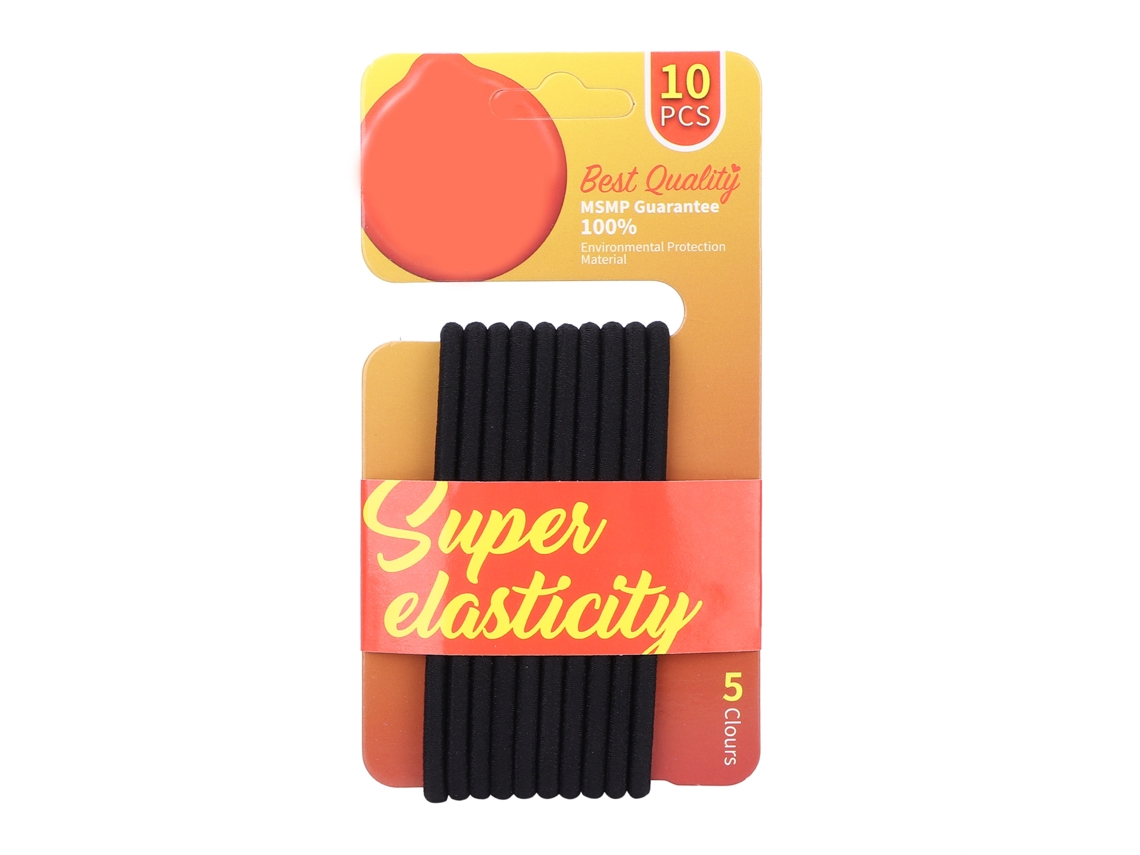 Conjunto De Elásticos Para Cabelo Simples E Fashion Para Mulheres E Meninas Com 10 Peças