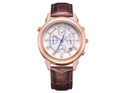 Reloj De Pulsera Analógico De Cuarzo Redondo De Aleación Megir Para Hombres