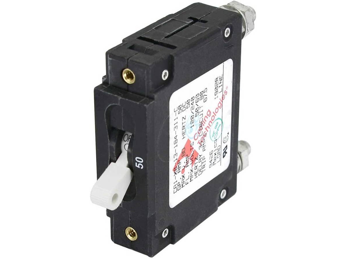 Interruptor BLUE SEA C-Series Single Pole Circuit Breaker Preto