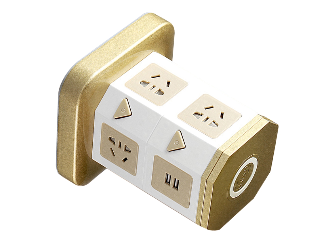 Laxiscreed Versátil Regua De Tomada Vertical Com Usb E Carregamento Sem Fios