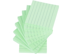 Blocos De Notas Adesivas, 8 Unidades, 100 Folhas, Verde, Para Escritório