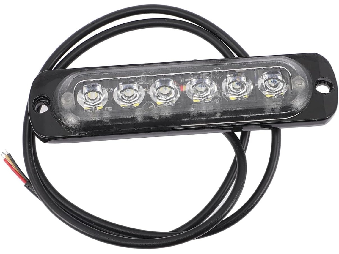 Faróis Estroboscópicos Automáticos, 6 Leds, À Prova D Água Ipx4, Em Liga De Alumínio Para Vans E Caminhões