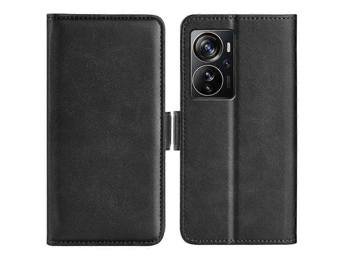Capa De Couro Com Fecho Magnético Duplo E Flip Horizontal Para Zte Axon 40 Pro
