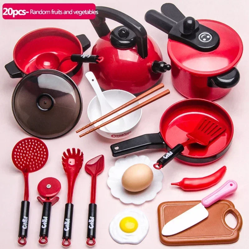 Conjunto de 20 Peças de Brinquedo para Cozinha de Simulação MDUG